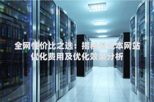 全网性价比之选：揭秘低成本网站优化费用及优化效果分析