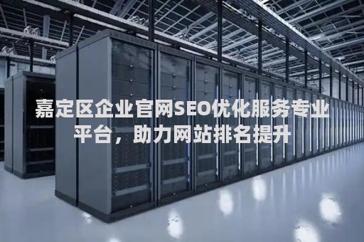 嘉定区企业官网SEO优化服务专业平台，助力网站排名提升