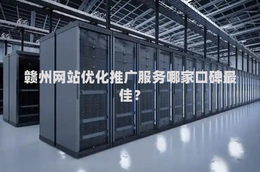 赣州网站优化推广服务哪家口碑最佳？