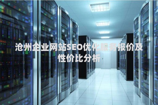 沧州企业网站SEO优化服务报价及性价比分析