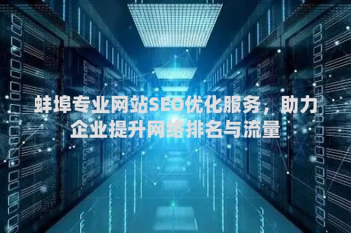 蚌埠专业网站SEO优化服务，助力企业提升网络排名与流量