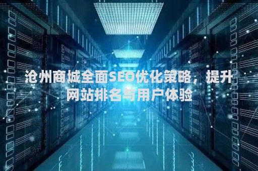 沧州商城全面SEO优化策略，提升网站排名与用户体验
