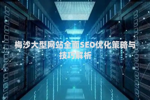 梅沙大型网站全面SEO优化策略与技巧解析